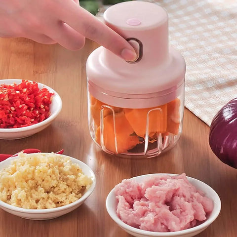 Mini Chopper Machine Electric Food and vegetables Chopper ( Fast & Easy Kitchen Cutter)